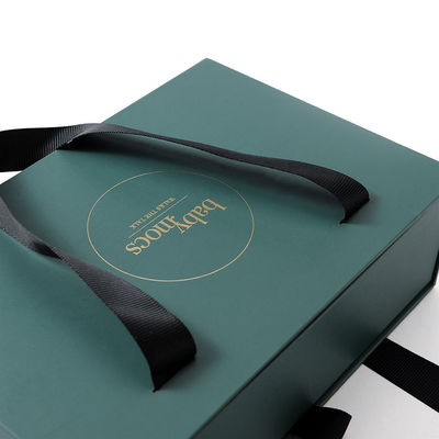 Custom Hard Cardboard Drawer Boxes Sliding Type with ribbon Handle