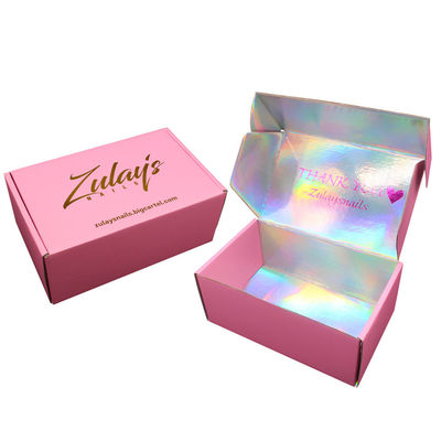 Ecommerce Printing Packaging Box Corrugated Paper Zipper Tear Strip Mailer Box