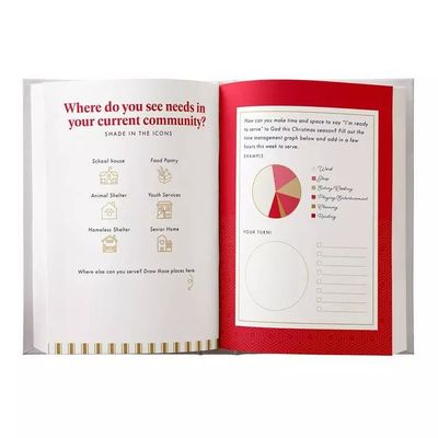 High Thickness Hard Cover Book Customize Printing With Large Amount Pages