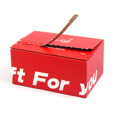 Custom Easy Tear Strip Opening Seal Zipper Carton Box Corrugated Cardboard Boxes