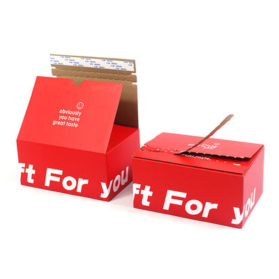 Custom Easy Tear Strip Opening Seal Zipper Carton Box Corrugated Cardboard Boxes