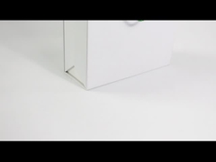 Scatola regalo pieghevole magnetica bianca con maniglia